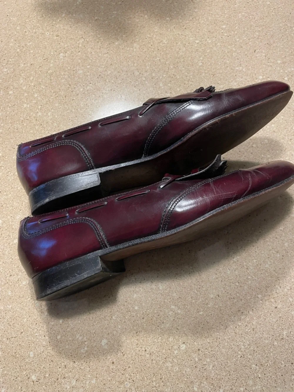Dexter Burgundy Tassel Kiltie Loafers